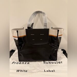 Proenza Schouler Black and Cream Tote